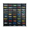 1/64 Model Car Display Case, Toy Car Storage Organizer, Cars Storage Showcase, Wall Display Case, 1/64 Display Case with Shelves, Wall Mounted Display Case,Toy Car Organizer, (Black) view 1
