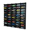 1/64 Model Car Display Case, Toy Car Storage Organizer, Cars Storage Showcase, Wall Display Case, 1/64 Display Case with Shelves, Wall Mounted Display Case,Toy Car Organizer, (Black) view 2