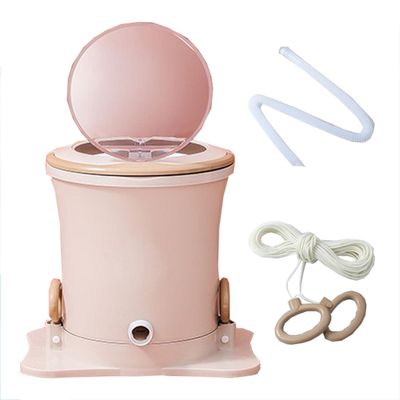 Manual Clothes Spin Dryer 17x15in 17x18.5in Spin Dryer Non-Electric Convenience And Efficiency For RV Apartments Dorms Camping Travel(Pink,Large)