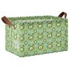 ALAZA Bear Kiwi Slice Rectangular Closet Storage Box Storage Bin Basket Storage Cube with Leather Handles Nursery Storage Laundry Hamper 2 Piece view 1