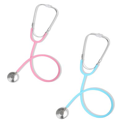 Phobby Kids Stethoscope Toy, 2 Pack Real Working Stethoscope Toy for Toddler 3 4 5, Doctor Play Set for Role Play, Medical Pretend Playset for Boys Girls Birthday Gift (Blue and Pink)
