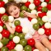 GOGOSO Ball Pit Balls,Plastics Balls for Ball Pit, Stars Hearts Shape for PastelBall for Toddlers Kids,Xmas Tree Decor Red Green White,100pcs view 4