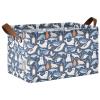ALAZA Bear Sea Penguin Walrus Whale Penguin Rectangular Closet Storage Box Storage Bin Basket Storage Cube with Leather Handles Nursery Storage Laundry Hamper 2 Piece view 1