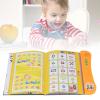 Tbest Portuguese English Sound Book, Bilingual Language Learning Toy, Interactive Educational Book with Erasable Pages (Orange) view 2