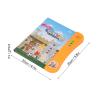 Tbest Portuguese English Sound Book, Bilingual Language Learning Toy, Interactive Educational Book with Erasable Pages (Orange) view 3