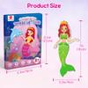 Mocoosy Magnetic Dress Up Dolls for Girls, Princess Mermaid Fairy Ballerina Magnet Doll Dress Up Kit, Travel Game Airplane Car Road Trip Activities Toy Birthday Easter Gift Toddler Girl Age 3 4 5 6 7 view 2