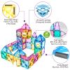 Jasonwell Magnetic Tiles Kids Magnetic Blocks 110PCS Building Sets 3D Magnet Toys Preschool Educational Construction STEM Toy Christmas Birthday Gifts for Toddlers Boys Girls 3 4 5 6 7 8 9 + Year Old view 2