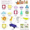 Jasonwell Magnetic Tiles Kids Magnetic Blocks 110PCS Building Sets 3D Magnet Toys Preschool Educational Construction STEM Toy Christmas Birthday Gifts for Toddlers Boys Girls 3 4 5 6 7 8 9 + Year Old view 4