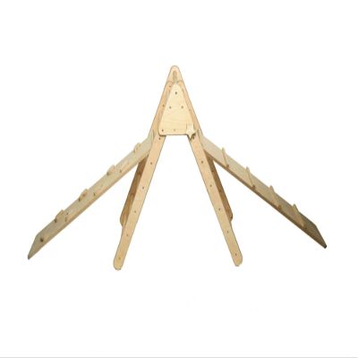 Montessori Climbing Triangle | Wooden Indoor Climbing Frame for Kids & Toddlers | Montessori Climbing Structure | Montessori Play Structure Wooden Activity Triangle (Triangle + 2 Ramps)