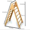 Montessori Climbing Triangle | Wooden Indoor Climbing Frame for Kids & Toddlers | Montessori Climbing Structure | Montessori Play Structure Wooden Activity Triangle (Triangle + 2 Ramps) view 3