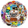 100 Pack Skateboard Stickers, Skateboard Party Favors, Birthday Decorations view 1