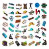 100 Pack Skateboard Stickers, Skateboard Party Favors, Birthday Decorations view 2