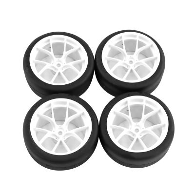 1/10 65mm Wheel Hub Tire for Tamiya TT01 TT02 XV01 RC Car Accessories, 4PCS