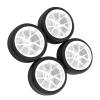 1/10 65mm Wheel Hub Tire for Tamiya TT01 TT02 XV01 RC Car Accessories, 4PCS view 4