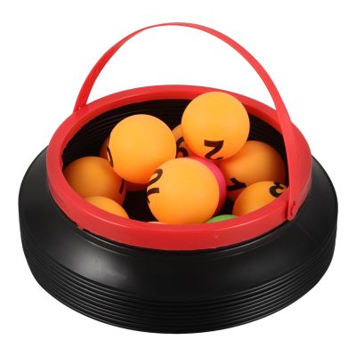 Milisten 1 Set of Raffle Balls Bingo Balls: Raffle Drawing Balls Balls with Raffle Bucket for Game Night, Large Group Activities(No. 1-10), 24.00X17.00X17.00CM