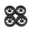 1/10 65mm Wheel Hub Tire for Tamiya TT01 TT02 XV01 RC Car Accessories, 4PCS view 1