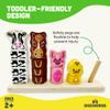 Big Discoveries Stacker - Animal Block Stacking Puzzle for Ages 2 and Up | Durable Wooden Geometry Shape Toy with Flexible Safety Pegs and Pegboard - Montessori Stack Toy for Toddlers (Farm Stacker) view 2