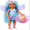 Barbie Chelsea Doll & Accessories Set, Small Fairy Doll with Blue Hair & Wings, Pet & 8 Themed Pieces, Including Flower Pet Bed view 2