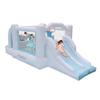Bounceland Obstacle Dream Bouncer Combo Slides,18.5 ft x 8.5 ft x 6 ft H, Air Blower Included with GFCI, Dual Slides, Obstacle Course, Trendy Neutral Color, Indoor and Outdoor Play for Kids view 1