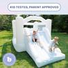 Bounceland Obstacle Dream Bouncer Combo Slides,18.5 ft x 8.5 ft x 6 ft H, Air Blower Included with GFCI, Dual Slides, Obstacle Course, Trendy Neutral Color, Indoor and Outdoor Play for Kids view 3