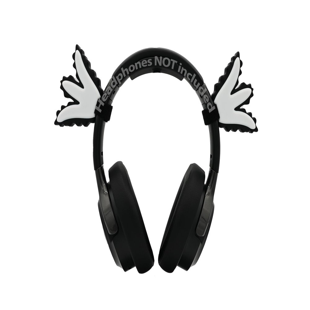 Axolotl Fins for Headphones (Black & White)