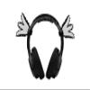 Axolotl Fins for Headphones (Black & White) view 1