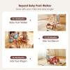 IEATFO 3-in-1 Wooden Baby Walker Adjustable Height with Tool Bench and Toy Storage Wagon - Multifunctional Toddler Push Walker Ergonomically Designed for Natural Walking - 3+ Years of Continuous Use view 2