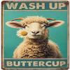 Sheep 70 Pieces Wooden Puzzles for Adults-Funny Bathroom Signs Wash Up Buttercup Suitable for All Puzzle Enthusiasts, Educational Educational Art Collectibles view 1