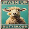 Sheep 70 Pieces Wooden Puzzles for Adults-Funny Bathroom Signs Wash Up Buttercup Suitable for All Puzzle Enthusiasts, Educational Educational Art Collectibles view 4