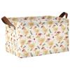 ALAZA Duck Wearing Christmas Rectangular Closet Storage Box Storage Bin Basket Storage Cube with Leather Handles Nursery Storage Laundry Hamper 2 Piece view 1