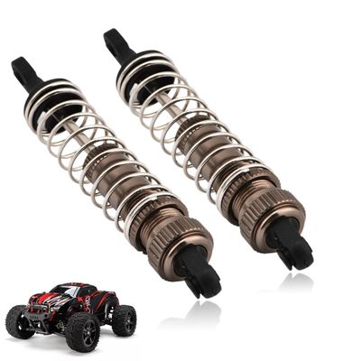 2Pcs Shock Absorber, A6955 Alloy Damp Metal Front Rear Shock Set Complete Upgrades Parts Accessories for 1/16 Short Course Parts