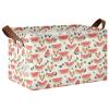 ALAZA Corgi Dog Watermelon Rectangular Closet Storage Box Storage Bin Basket Storage Cube with Leather Handles Nursery Storage Laundry Hamper 2 Piece view 1
