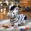 TUMAMA Walking Talking Toy Zebra with Remote Control Leash, Plush Pet Electronic Interactive Toys for Kids,Walks,Barks,Sing,Remote Control Electronic Plush Zebras Toy for Kids Age 3 4 5 6 view 4