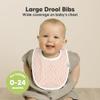 8-Pack Organic Baby Bibs for Boys, Girls - Soft Cotton Drooling and Teething Bibs for Baby Girl & Boy, Extra Absorbent, Easy to Clean & Put On for Toddler, Newborn, Infant 0-24 Months (Prism) view 2