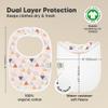 8-Pack Organic Baby Bibs for Boys, Girls - Soft Cotton Drooling and Teething Bibs for Baby Girl & Boy, Extra Absorbent, Easy to Clean & Put On for Toddler, Newborn, Infant 0-24 Months (Prism) view 3