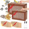 2Packs Money Saving Box Piggy Bank Wooden Coin Bank for Kids Adults boy Girl Reusable Cash Box Money Box Wooden Savings Box with 1k 3k 5k 10k Money Saving Target Best Gift for Friends($10000,Brown) view 1