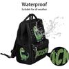 Foerrkelg Custom Cute Green Dinosaur Baby Black Diaper-Bags Backpack for Mom Mother,Personalized Name Maternity Nappy Bag with Stroller Strap,Waterproof for Travel,11*7*15.7 view 2