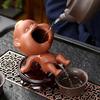 EatingBiting 4.7" Zisha Tea Pet Cute Funny Baby Open Mouth Statue Purple Clay Chinese Kungfu Tea Ceremony Decor Handmade Couple Tea pet Purple Sand can Raise Tea to Play Tea Set Ornaments view 1