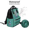 Foerrkelg Custom Cute Dinosaur Baby Green Diaper-Bags Backpack for Mom Mother,Personalized Name Maternity Nappy Bag with Stroller Strap,Waterproof for Travel,11*7*15.7 view 2