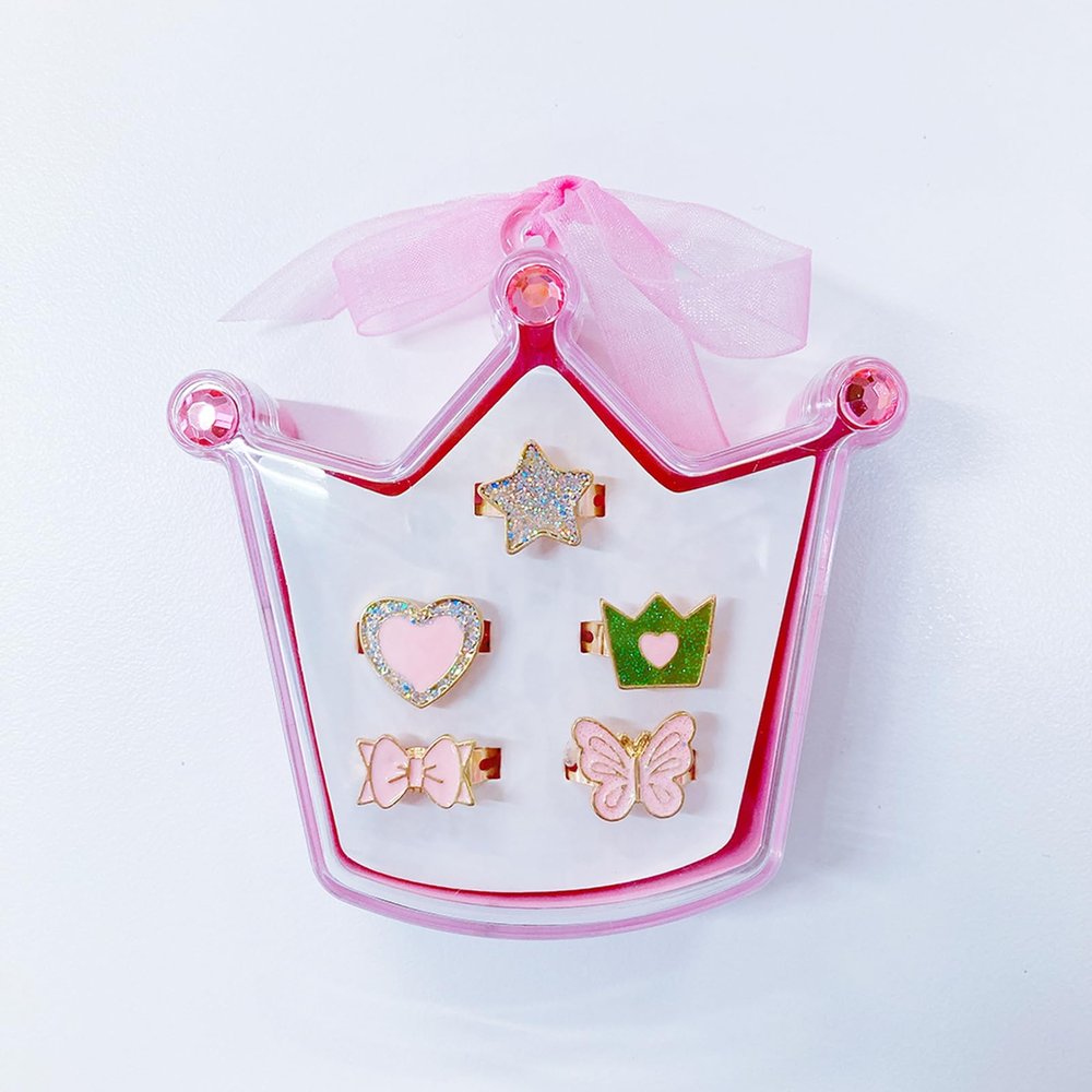 (Minacute) Mina Cute Q8577 Princess Ring, Set of 5