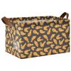 ALAZA Crispy Fried Chicken Rectangular Closet Storage Box Storage Bin Basket Storage Cube with Leather Handles Nursery Storage Laundry Hamper 2 Piece view 1