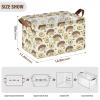 ALAZA Cartoon Hedgehog Avocado Fruit Rectangular Closet Storage Box Storage Bin Basket Storage Cube with Leather Handles Nursery Storage Laundry Hamper 2 Piece view 3