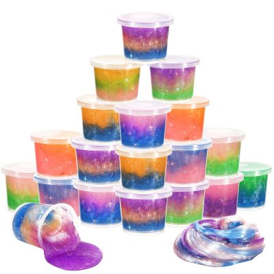 Delpaneo 24 Packs Colorful Galaxy Slime, Stretchy & Non-Sticky,Idea Stocking Stuffers for Christmas,Party Favors, Sensory and Tactile Stimulation, Stress Relief, Educational Game, for Girls & Boys