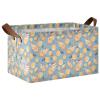 ALAZA Capybaras Orange Funny Rectangular Closet Storage Box Storage Bin Basket Storage Cube with Leather Handles Nursery Storage Laundry Hamper 2 Piece view 1