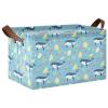 ALAZA Cartoon Whale Lemon Rectangular Closet Storage Box Storage Bin Basket Storage Cube with Leather Handles Nursery Storage Laundry Hamper 2 Piece view 1