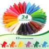 DreamCandy Rocket and Dinosaur-Shaped Crayons,36PCS Non Toxic Washable Toddler Crayons for Kids and Toddlers,Art Supplies Drawing Coloring Crayon Set,Gift for Boys and Girls,Back to School view 2