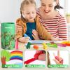 DreamCandy Rocket and Dinosaur-Shaped Crayons,36PCS Non Toxic Washable Toddler Crayons for Kids and Toddlers,Art Supplies Drawing Coloring Crayon Set,Gift for Boys and Girls,Back to School view 4