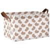 ALAZA Bear Sleeping Star Rectangular Closet Storage Box Storage Bin Basket Storage Cube with Leather Handles Nursery Storage Laundry Hamper 2 Piece view 1