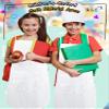 Swakuta 40 Pcs DIY Kids Apron and Chef Hat Set Including 20 Pcs Children White Apron 20 Pcs Adjustable Chef Hat Child White Aprons with Pocket for Boys Girls Cooking Baking Painting Wear view 3