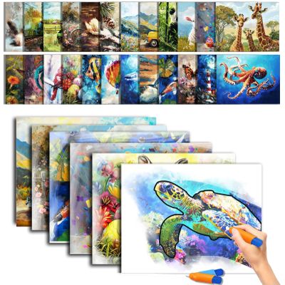 25 Pack Dementia Products for Elderly Reusable Water Doodle Coloring Set for Seniors Dementia Activities Animals Water Painting Toys for Alzheimer's Painting Gifts for Nursing Home Patients